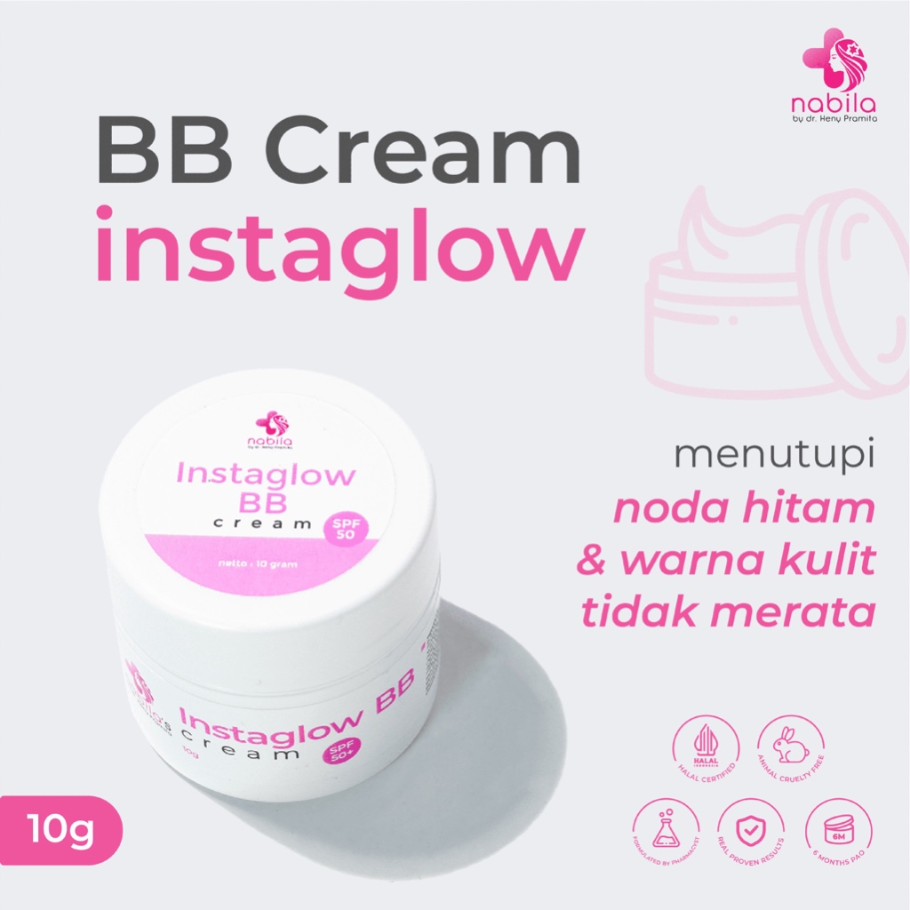 INSTAGLOW BB CREAM SPF 50 | NABILA | NABILA SKINCARE | NABILASKINCARE
