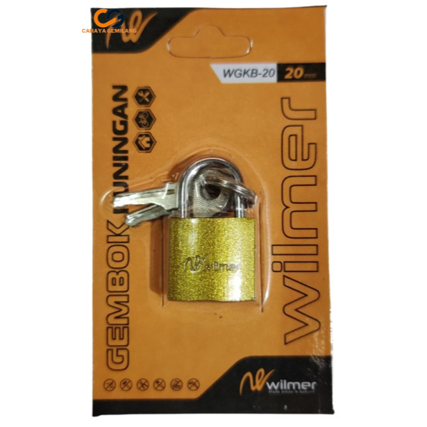 Gembok kecil kuning untuk tas / Kunci koper ukuran 20 mm DEXPRO CGP