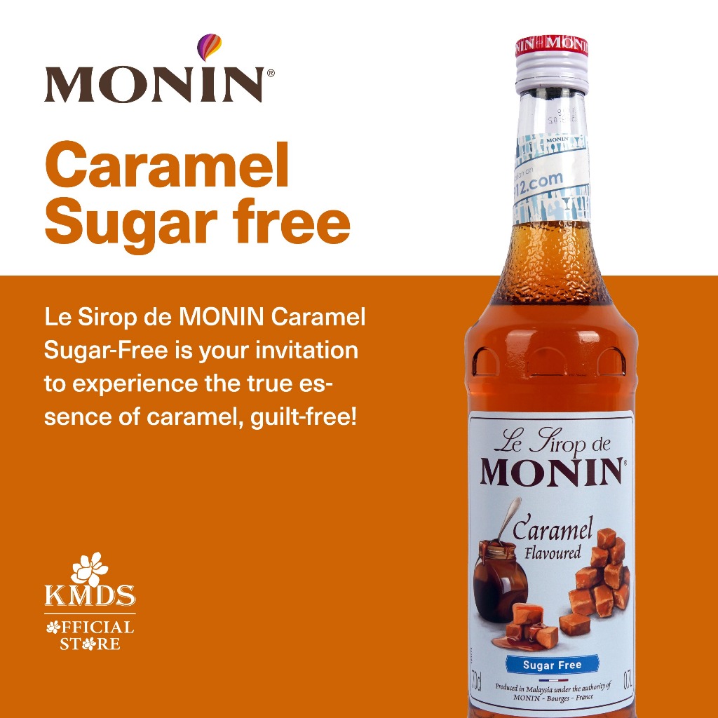 

Monin Caramel Sugar Free Syrup 70 CL 700 ML
