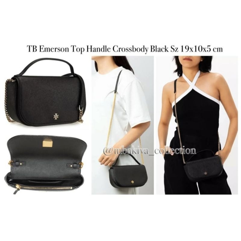 TB Emerson Top Handle Crossbody Black