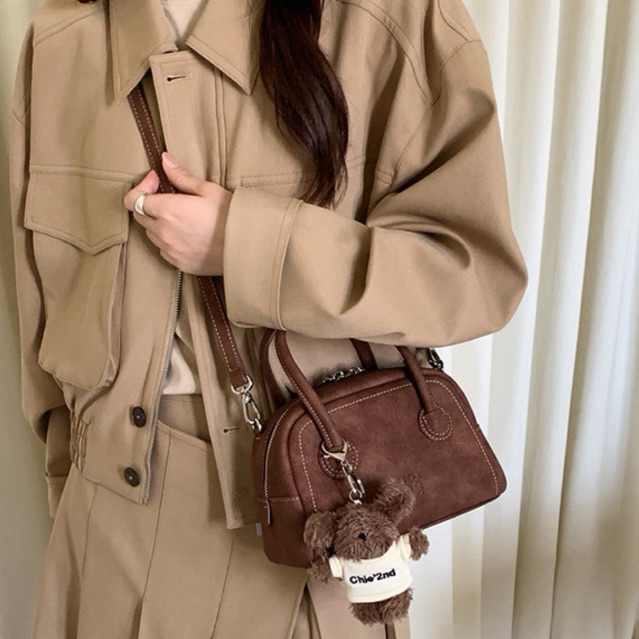 [FAST PO] CHIO2ND small nubuck bag | chio2nd original 100% tas wanita sling bag