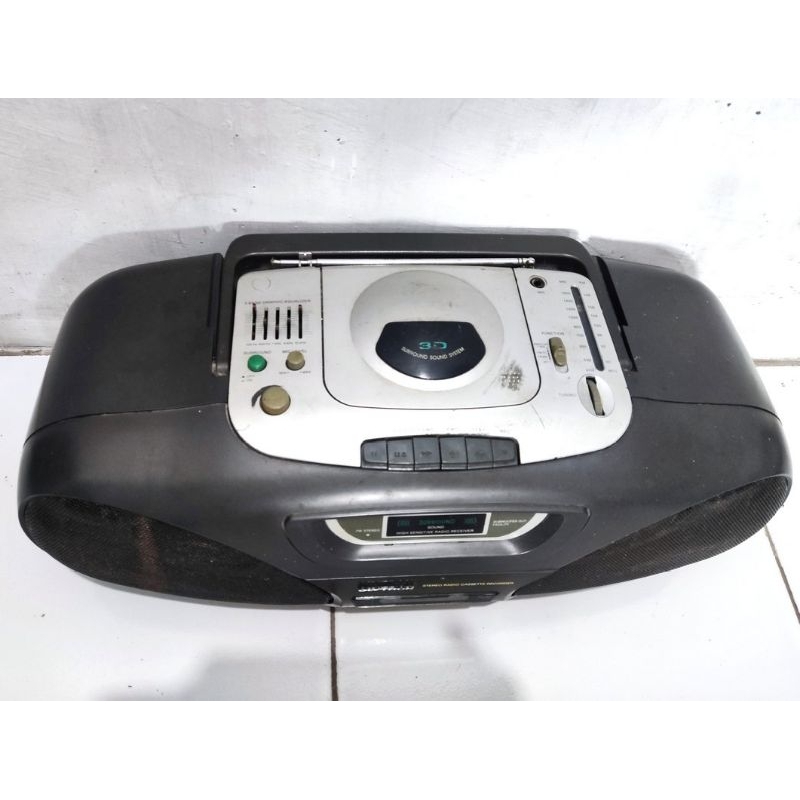 Radio Tape Kaset pita POLYTRON compo speaker amplifier aux in