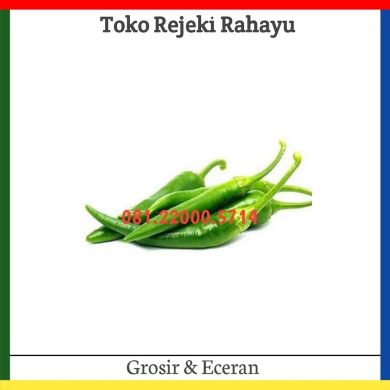 

Cabe Cabai Hijau Besar +-100/250gr