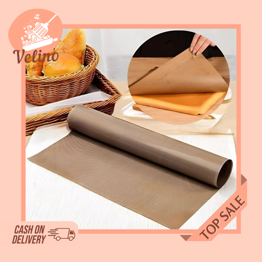 Kertas Roti Parcment / Baking Paper Reusable Alas Pemanggang Anti Lengket / Kain Silpat Tahan Panas