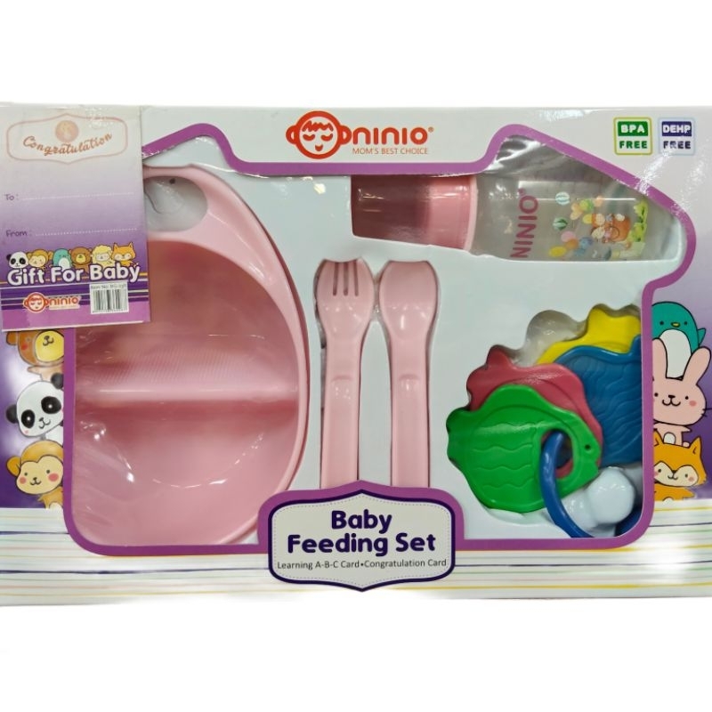 Set Peralatan Makan Bayi Ninio | Baby Feeding Set Ninio