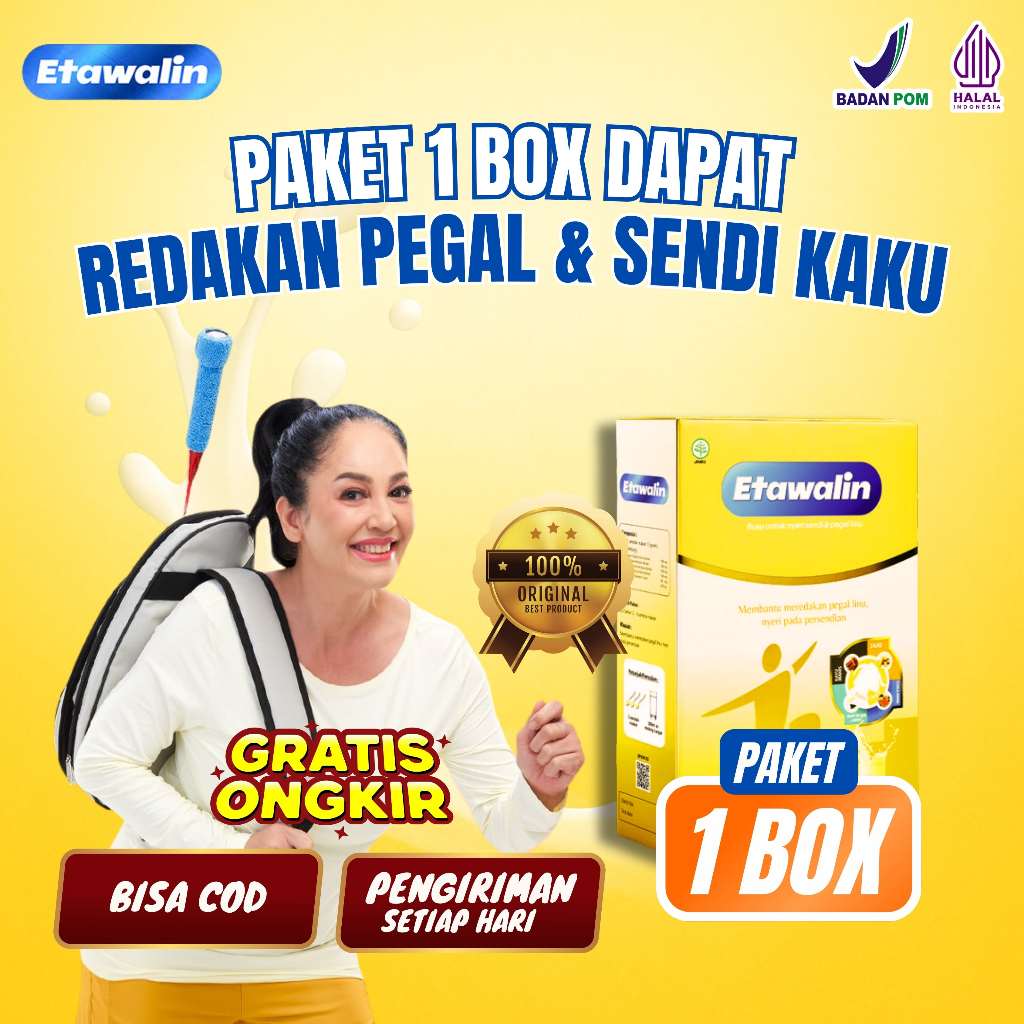 

Etawalin Redakan Nyeri dan Asam Urat Original 100%