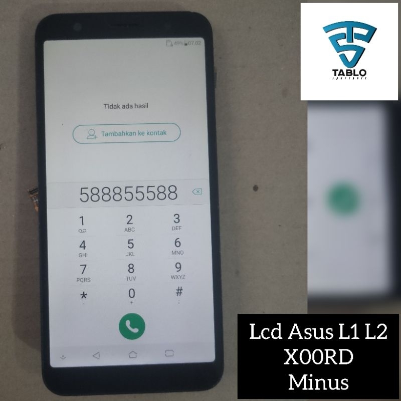 LCD touchscreen Asus L1 L2 X00RD ori copotan HP minus
