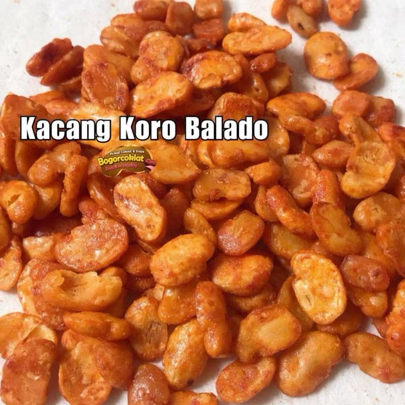 

KACANG KORO KUPAS PEDAS/KORO PEDAS BALADO BERAT 1kg (1000gr)(KORO PEDAS KUPAS)