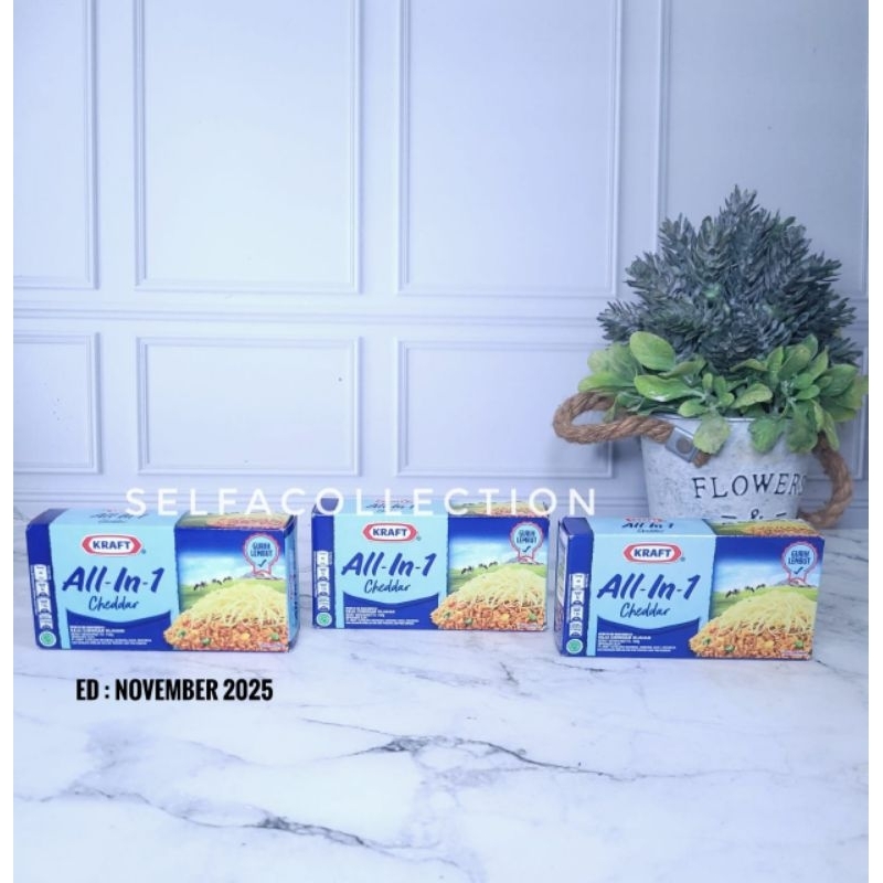 

Kraft Cheddar All in One 165gr Keju Kraft All in 1