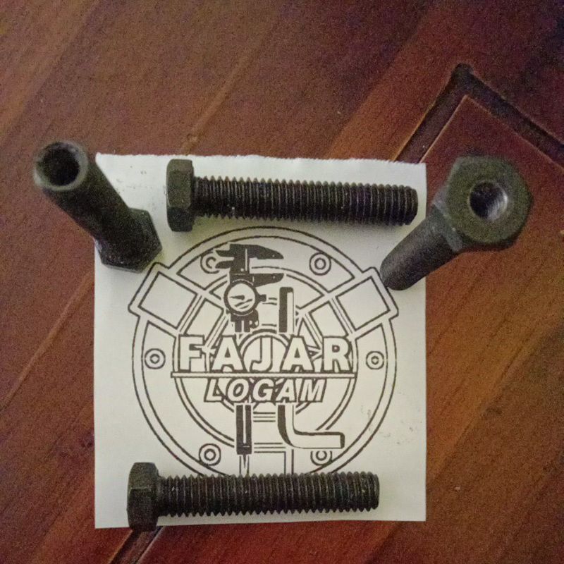 baut sok drat 3/8" × 2" × m6