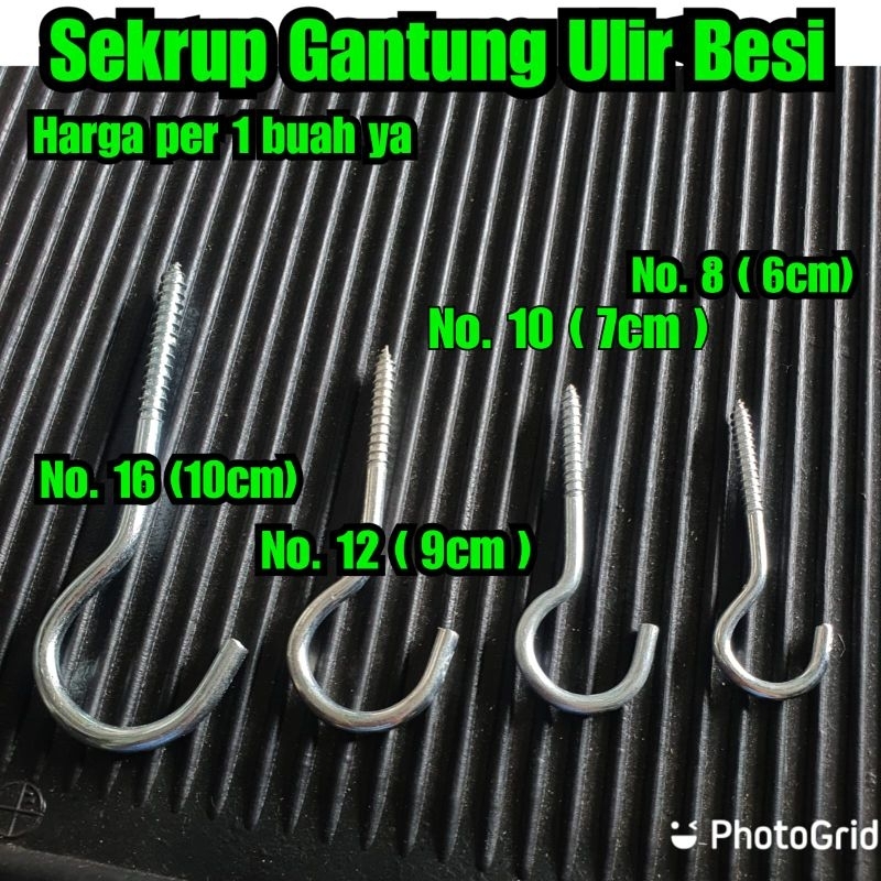 Sekrup gantung gantungan buka cantolan sekrup burung dll sekrup ulir gantungan dinding gantungan ata