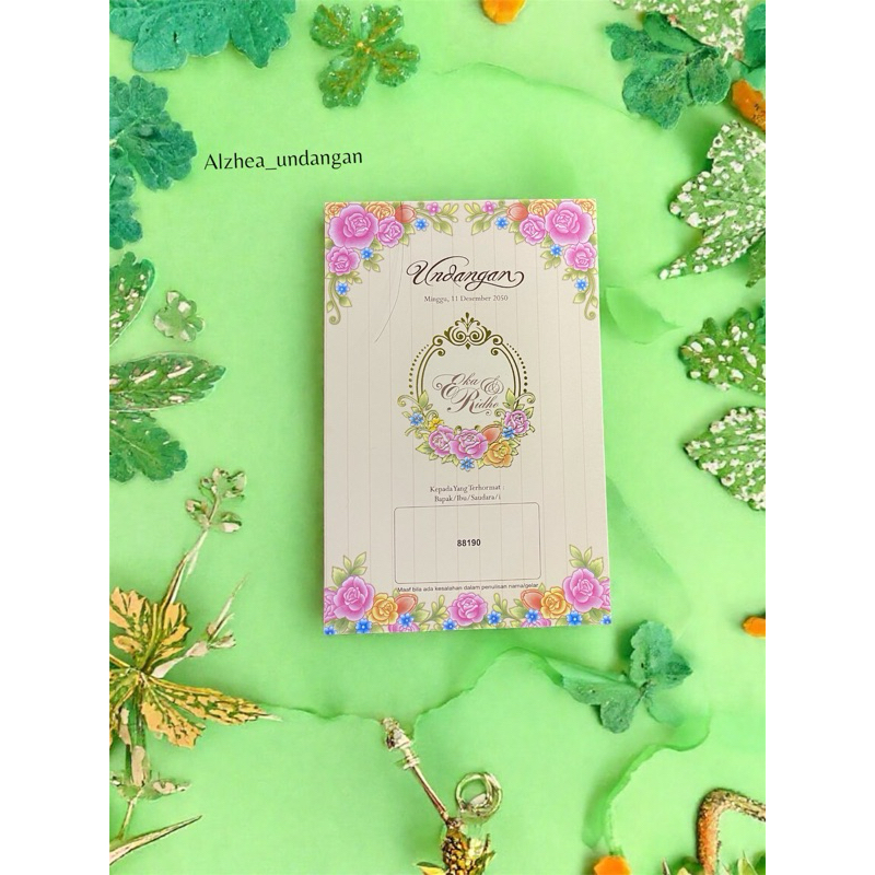 Undangan Blangko Kosong (isi 100 pcs) ERBA 88190 Undangan pernikahan kosongan (isi 100 pcs)