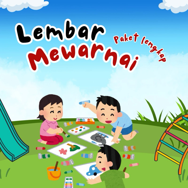 

LEMBAR MEWARNAI KERTAS A5 + PENSIL WARNA