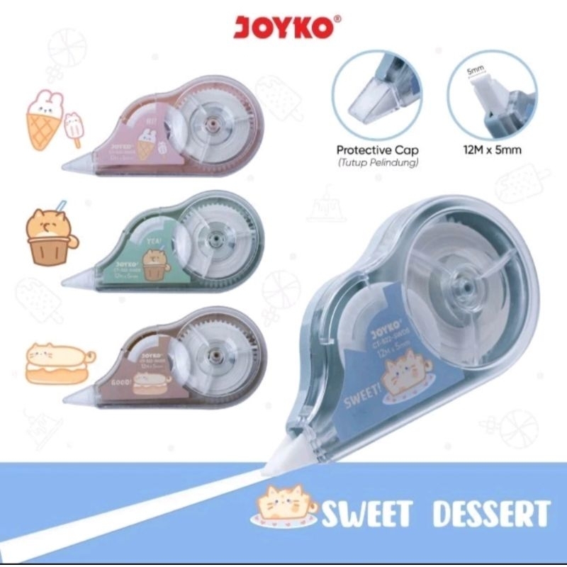 

Pita Koreksi Correction Tape Joyko CT-522 Sweet Desert