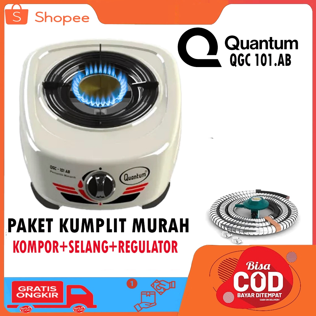 Quantum QGC-101 AB – Kompor Gas 1 Tungku Burner Kuningan
