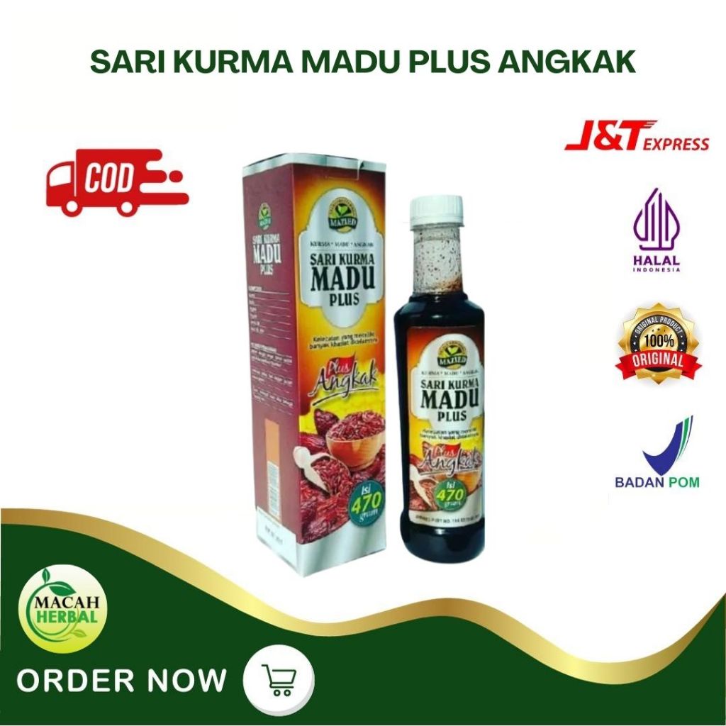 MACAH HERBAL - SARI KURMA MADU PLUS ANGKAK MAZIED - MAZIED SARI KURMA MADU PLUS HERBAL