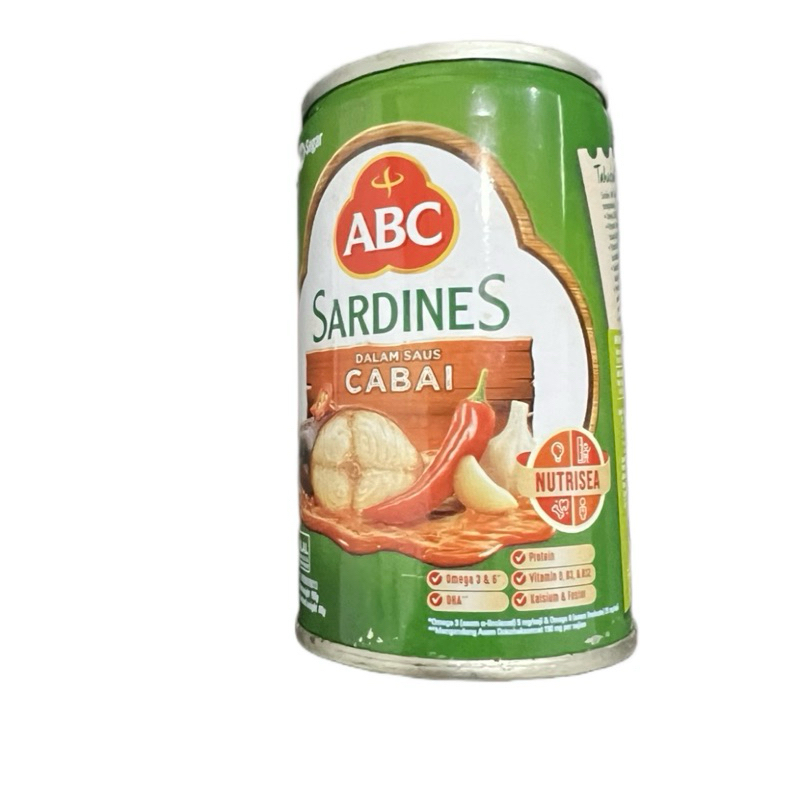 

ABC SARDEN KALENG [1 KALENG @155G] | ABC SARDEN SAUS CABAI | ABC IKAN SARDEN | ABC SARDINES DALAM SAUS CABAI | SARDEN ABC KALENG