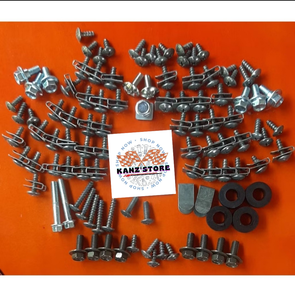 Baut Motor Yamaha Xeon Karbu Full Set / Yamaha Xeon FI Full Body