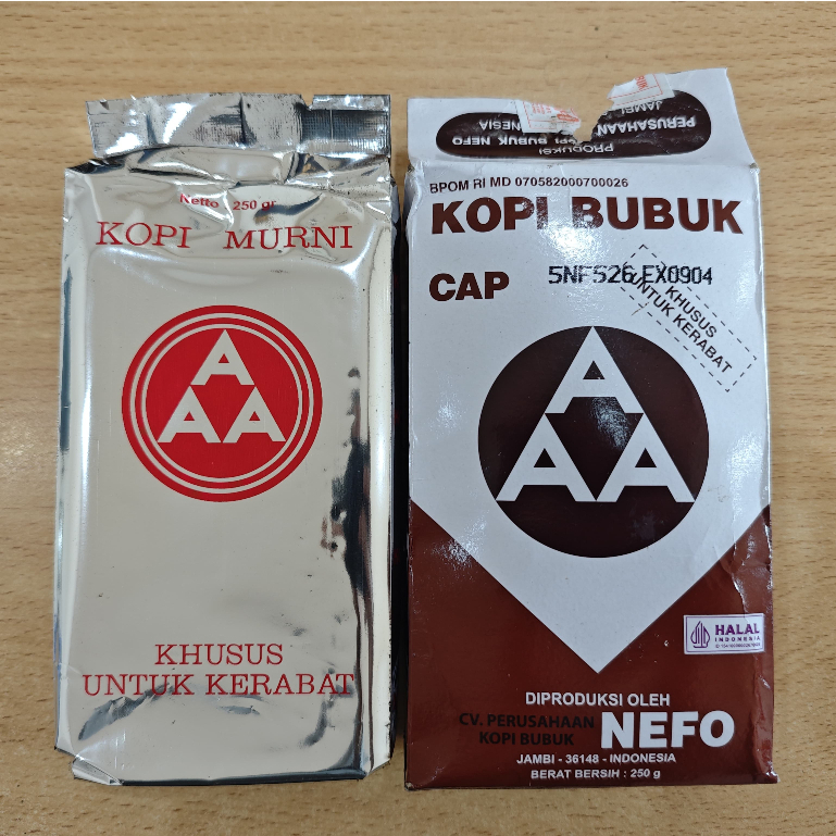 Kopi AAA Kemasan Premium 250 gr Kopi Murni Khusus Kerabat KHAS JAMBI