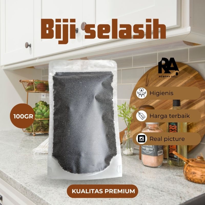 

Biji selasih / Basil seed 100gr / Biji selasih super alami / Rempah asli indonesia