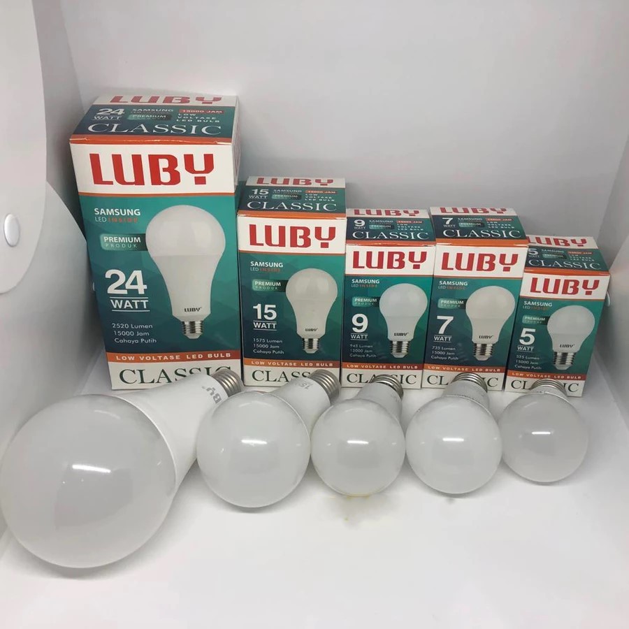 LAMPU LED LUBY KLASIK CLASSIC 24 30 40 50 WATT