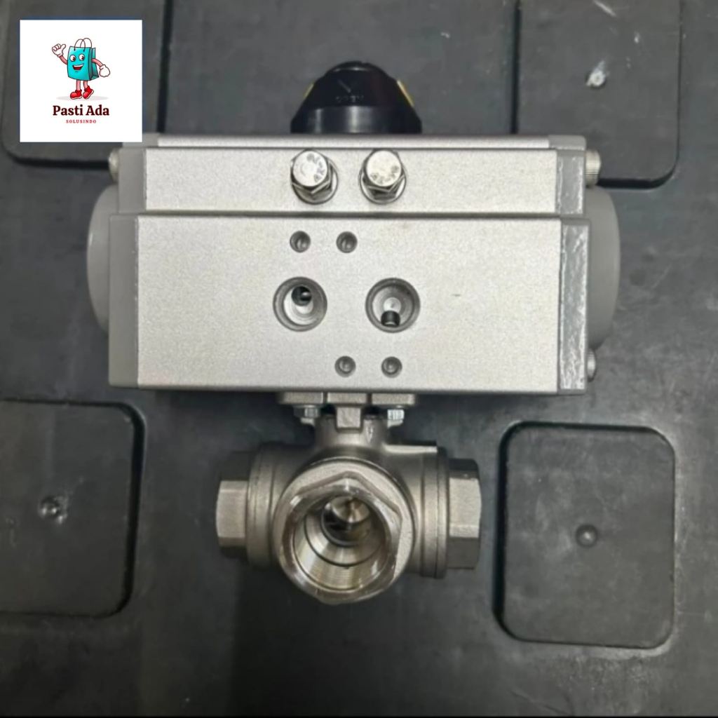 Ball Valve 3 way Actuator 1" Inch Stainless Steel