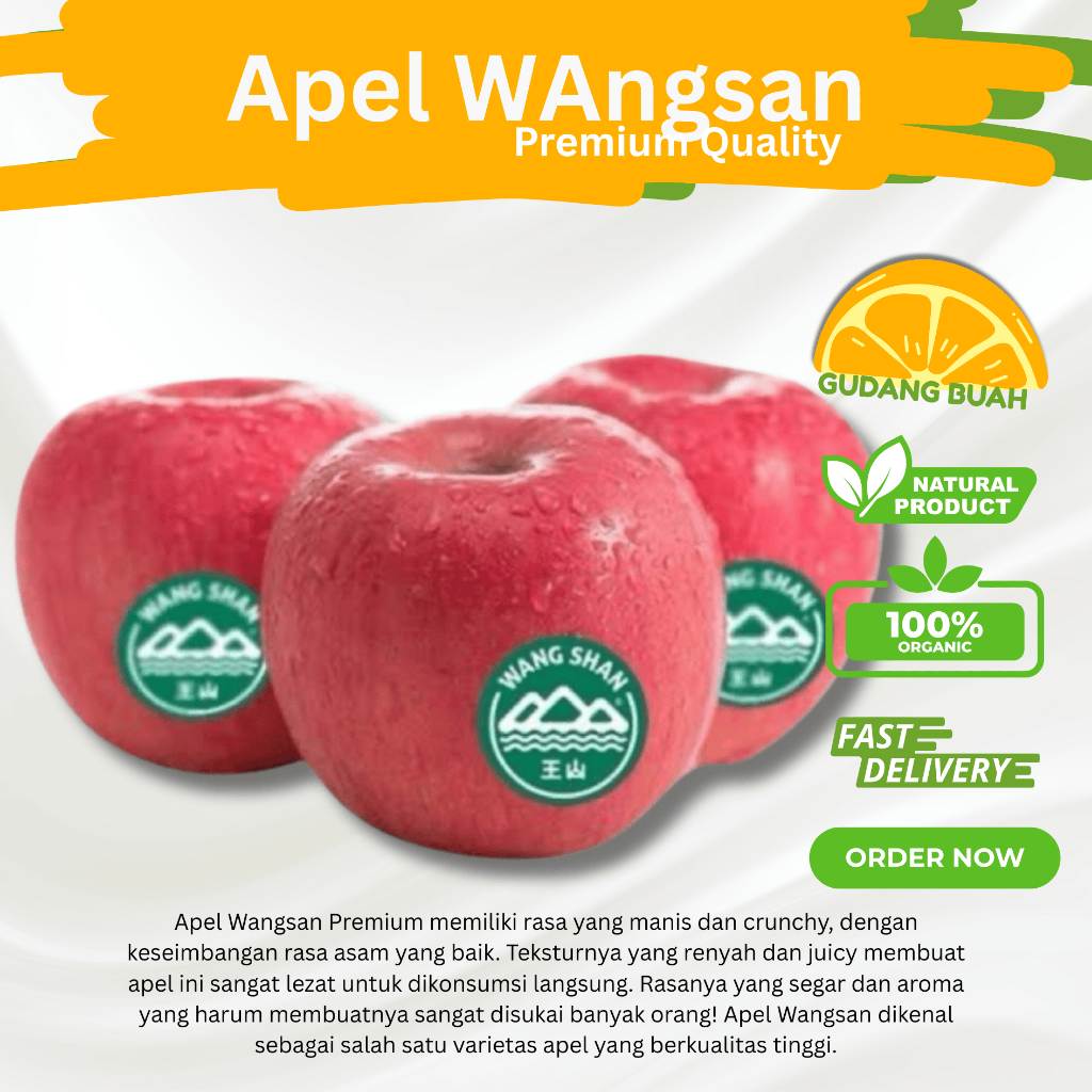

Apel Fuji Wangsan Sweet Crunchy Premium 100gr