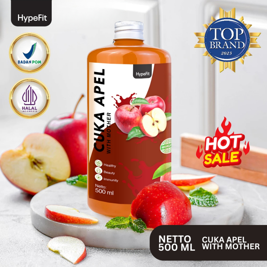 

Hypefit Cuka Apel With Mother 500ml 100% BPOM ORIGINAL Cuka Apel KoreaTanpa Pengawet Diet Detoks COD