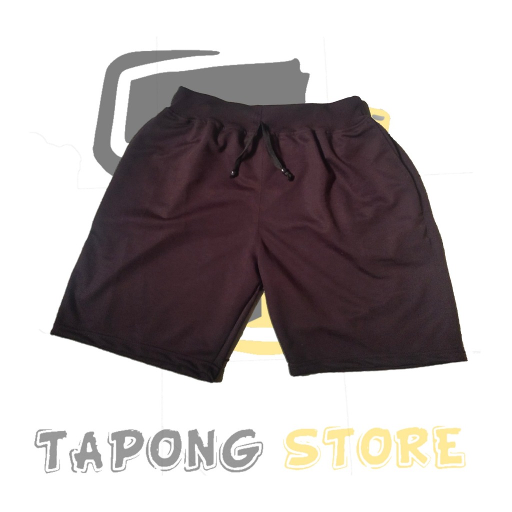 Celana Pendek Polos Pria - Warna Hitam