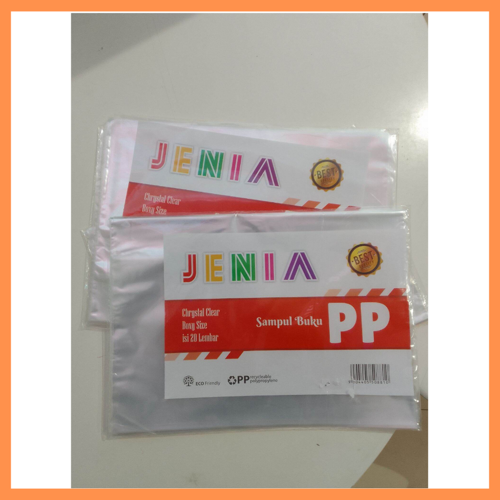

JENIA Sampul Plastik Buku Tulis Ukuran Boxy (1 Pack isi 20 Lembar) / Sampul Buku Tulis