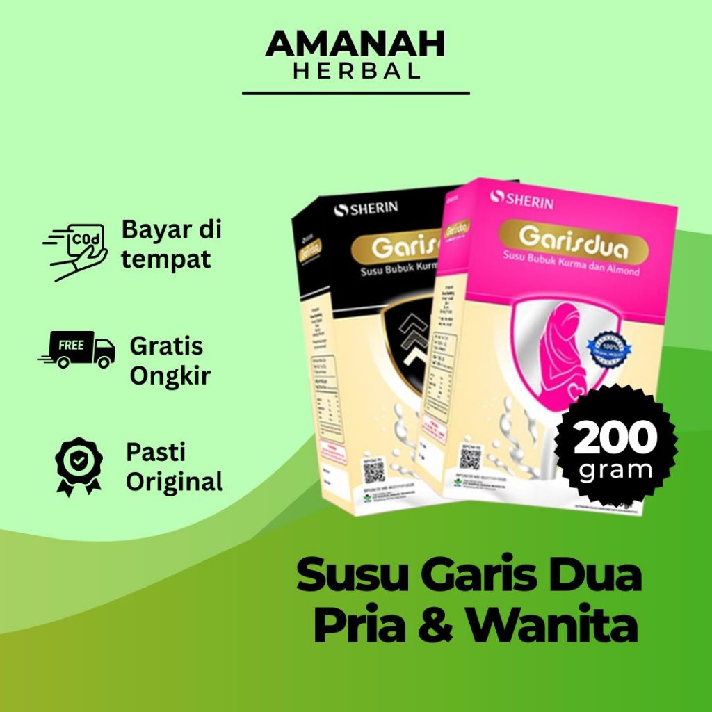

Susu Promil Garis dua - Pria Wanita 200gram | Paket Satuan dan Bundling