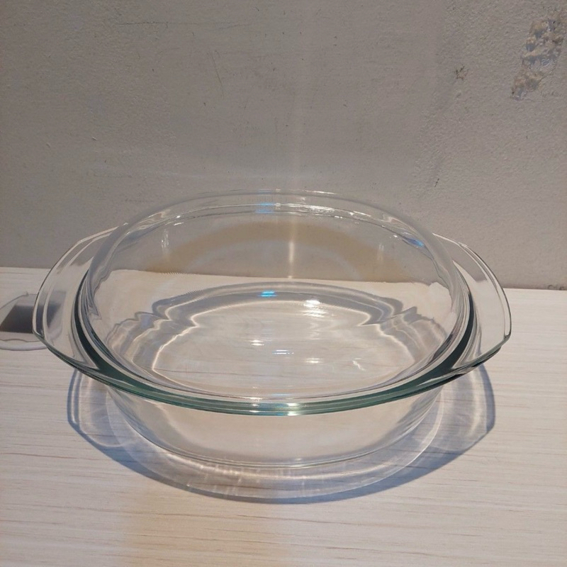 Debellin Glass Oval Casserole Mangkok Saji Kaca Borosilicate 5,7 Liter