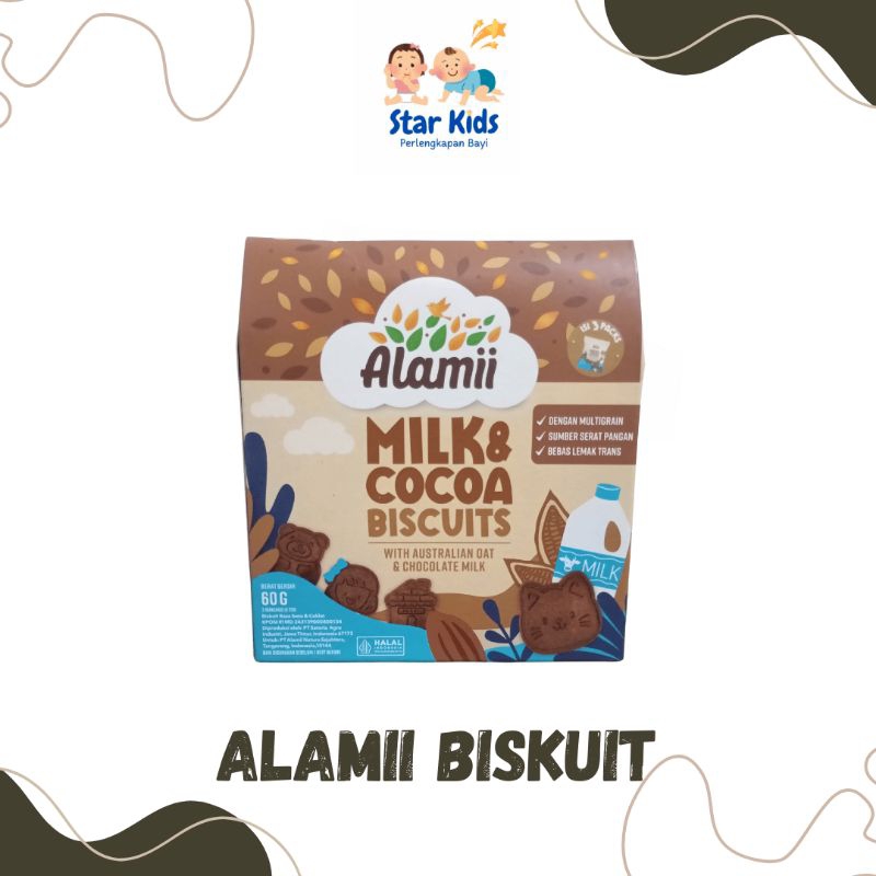 

Alamii biskuit milk & cocoa 60 gram