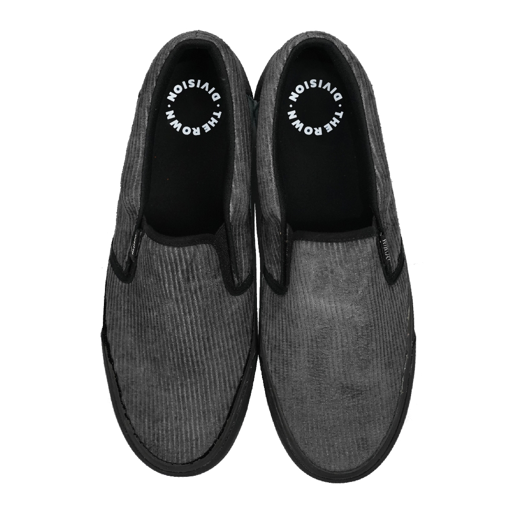 Rown Division Official Slip On Shoes - Rowndvsn Sepatu Ellden Grey Black