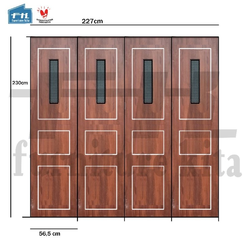 FK. GARASI DOOR. pintu minimalis.