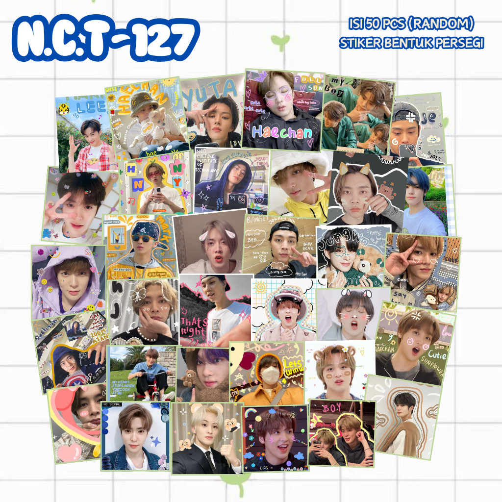 

(50 PCS) STICKER DECO NCT 127 | STIKER PERSEGI NCT 127 AESTHETIC