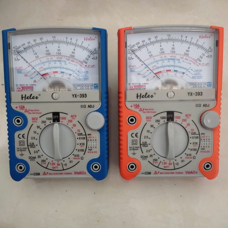 Multitester Analog Heles YX 393 Avometer Analog Heles YX 393 Multitester Jarum Analog Heles YX 393
