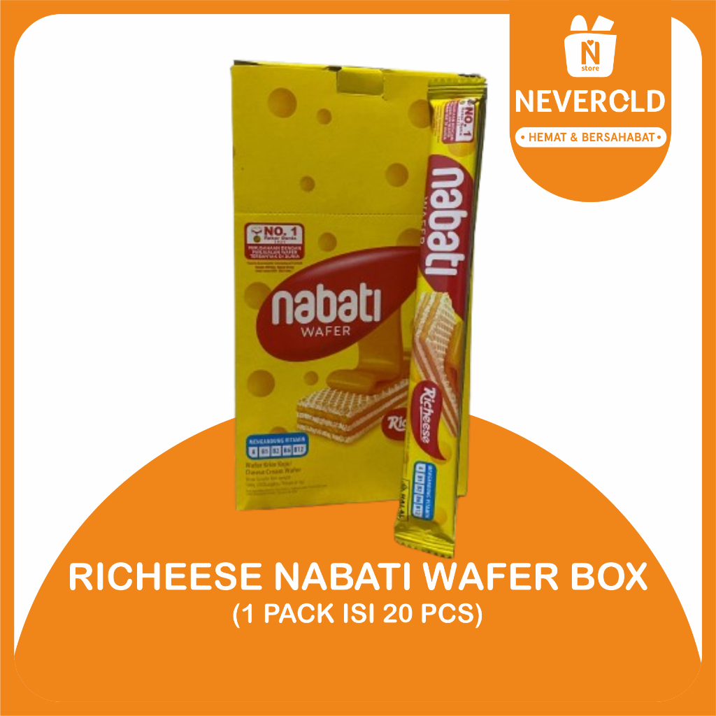 

RICHEESE NABATI CHEESE WAFER BOX ISI 20 @6GR