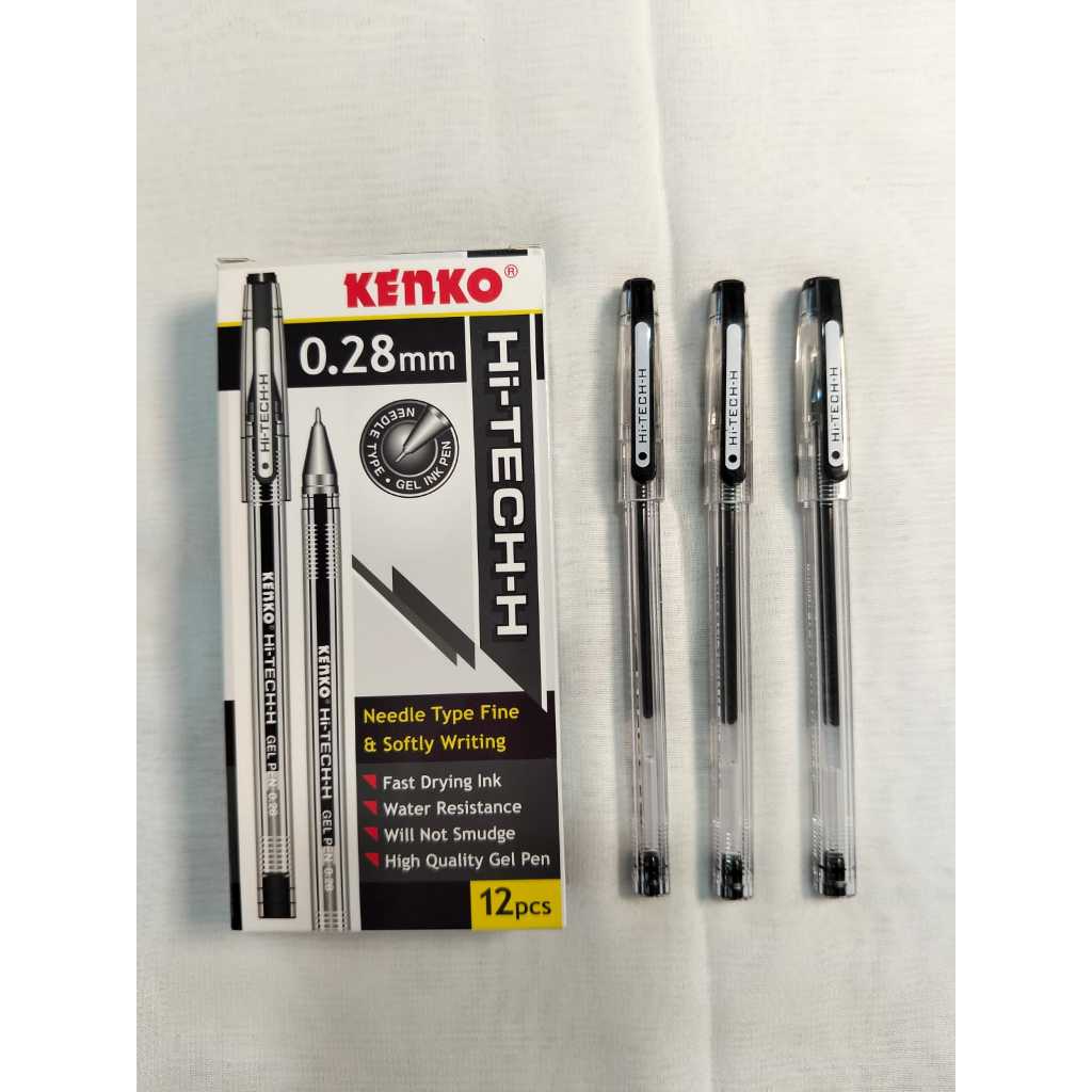 

Kenko Hi-Tech Gel Pen 0.28mm Pulpens 1 KOTAK 12 PCS