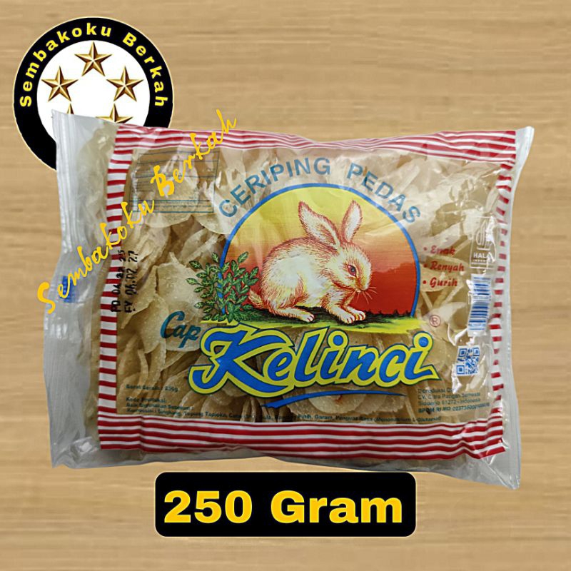 

Kerupuk Ceriping Pedas Cap Kelinci 250 Gram (GRATIS ONGKIR INSTANT)