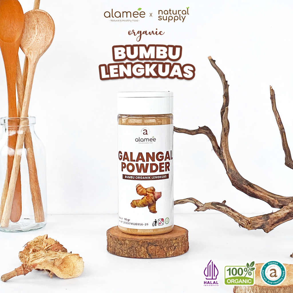 

ALAMEE Lengkuas Bubuk Asli Galangal Powder Murni Tanpa Campuran Bumbu Organik Tabur 90g