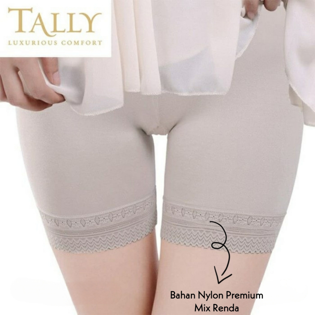 TALLY - Short Pants Renda Celana Pop Wanita Remaja Dewasa Celana Pendek Katun Free Size Celana Renda