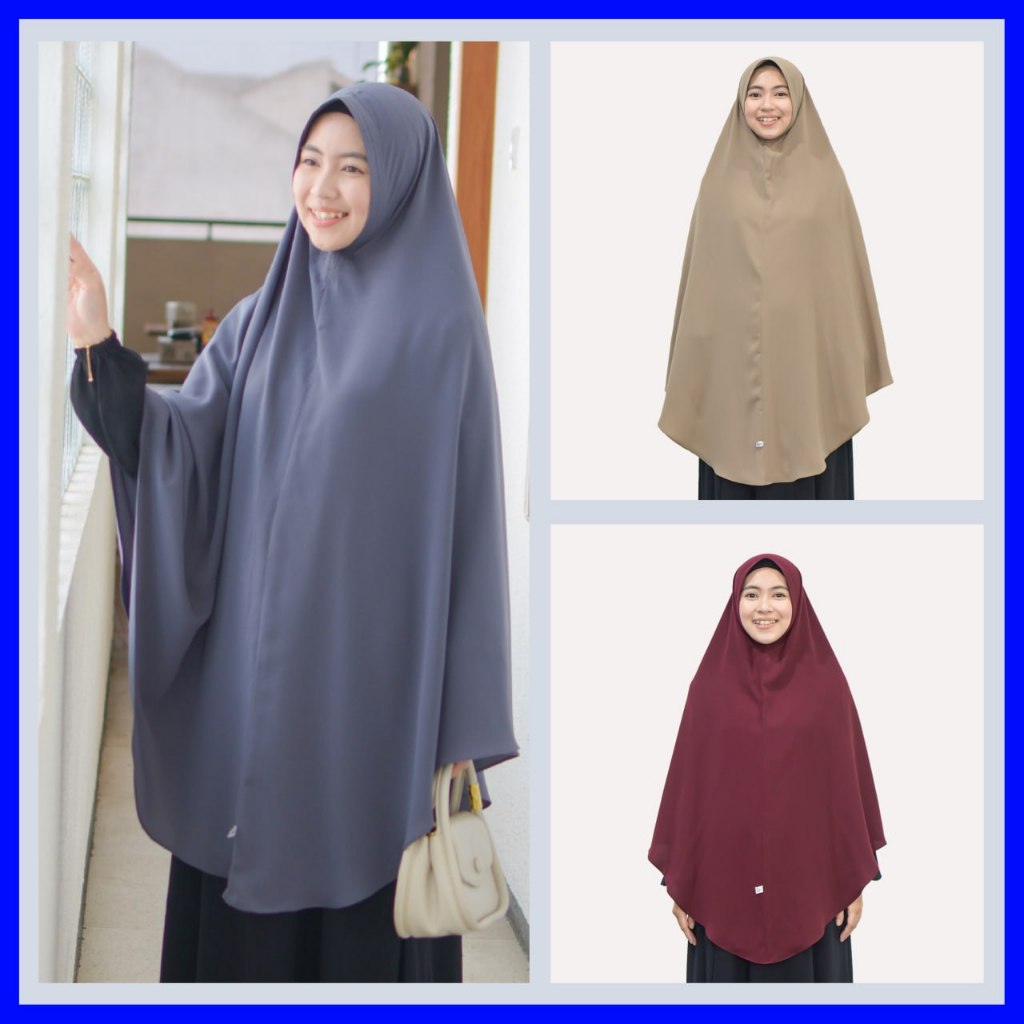 MURAH Kerudung Instan Jumbo Syari / Bergo Wolfis Harian Polos / Bergo Inaya by Hijab Hayuri KEKINIAN