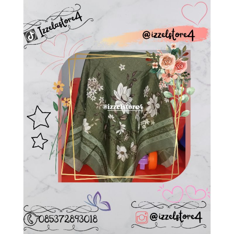 Jilbab AZARA Motif Laser Cut Oscara