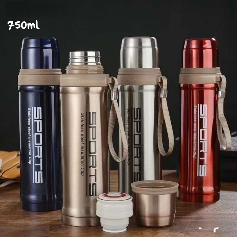 THERMOS 750 ML / VACUUM CUP / TERMOS STEEL STAINLESS 750 ml SPORT