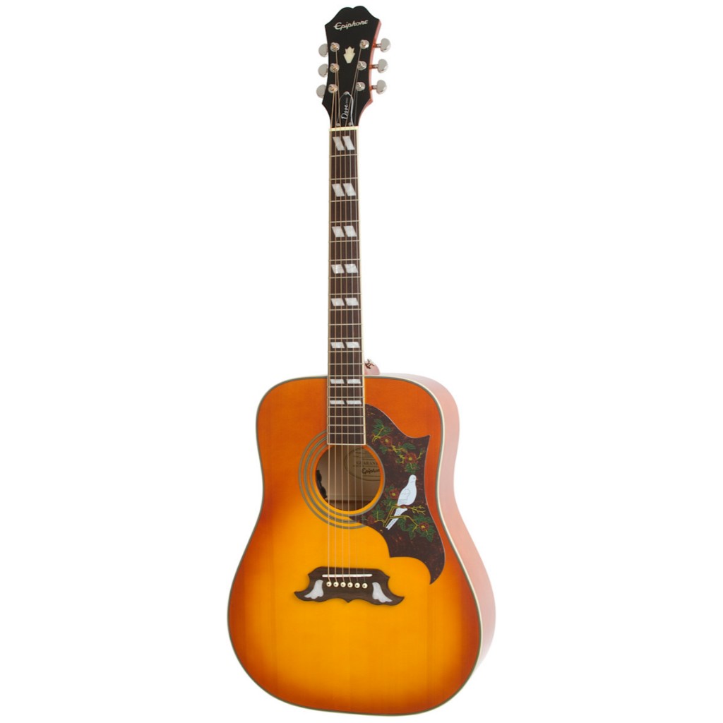 Gitar Akustik Elektrik Epiphone Dove Studio Solid Top Original