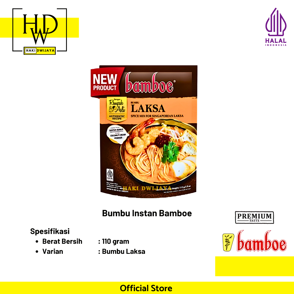 

Bamboe Bumbu Masak Instan Masakan Nusantara - Bumbu Laksa