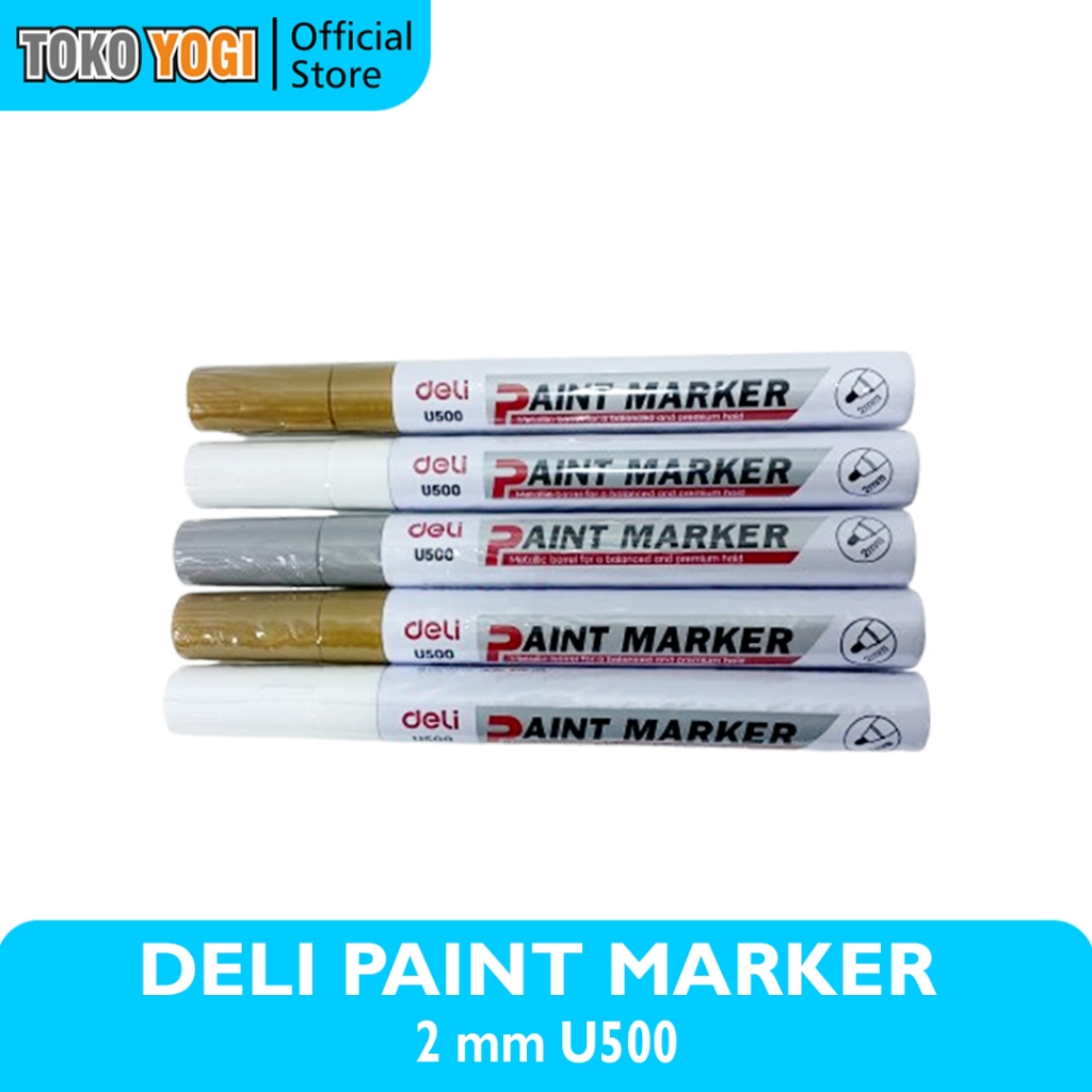 

DELI SPIDOL PAINT MARKER U500 WATERPROOF 2mm || VARIAN WARNA