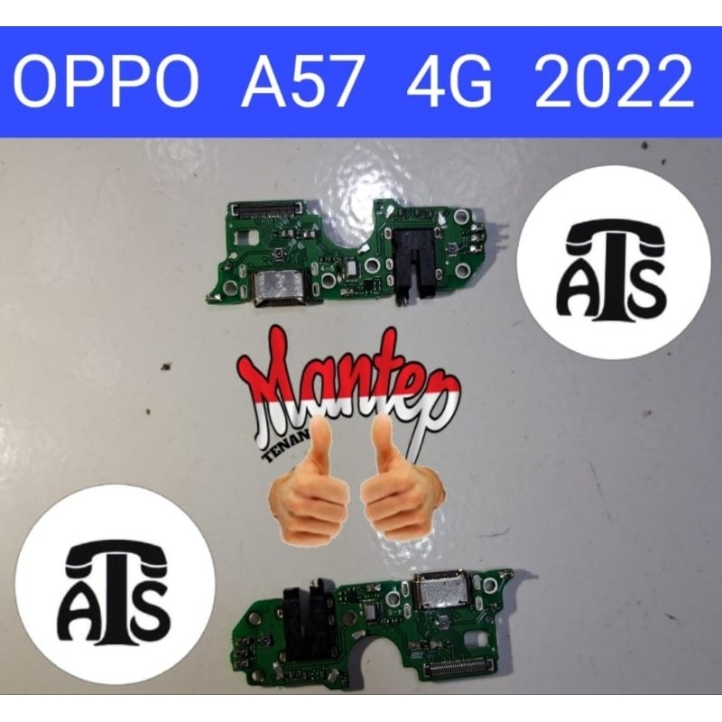 TIPE HP OPPO A57 4G Papan Casan Flexibel ORI PLUS MIC Konektor Connector Handphone Charger Konverter