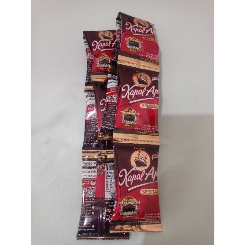 

kopi kapal api spesial mini kemasan 6gr 1 renceng(10 sachet)